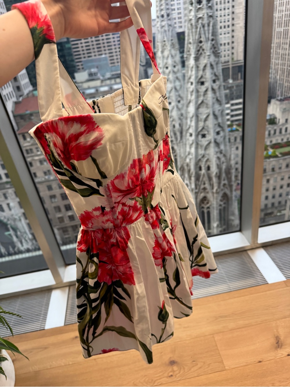 Dolce & Gabbana pleated poplin floral Mini Dress - Picture 5 of 13